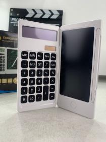 Calculatrice pliable et numérique avec tablette d’écriture LCD 6 pouces – آلة حاسبة ولوحة كتابة 2في1